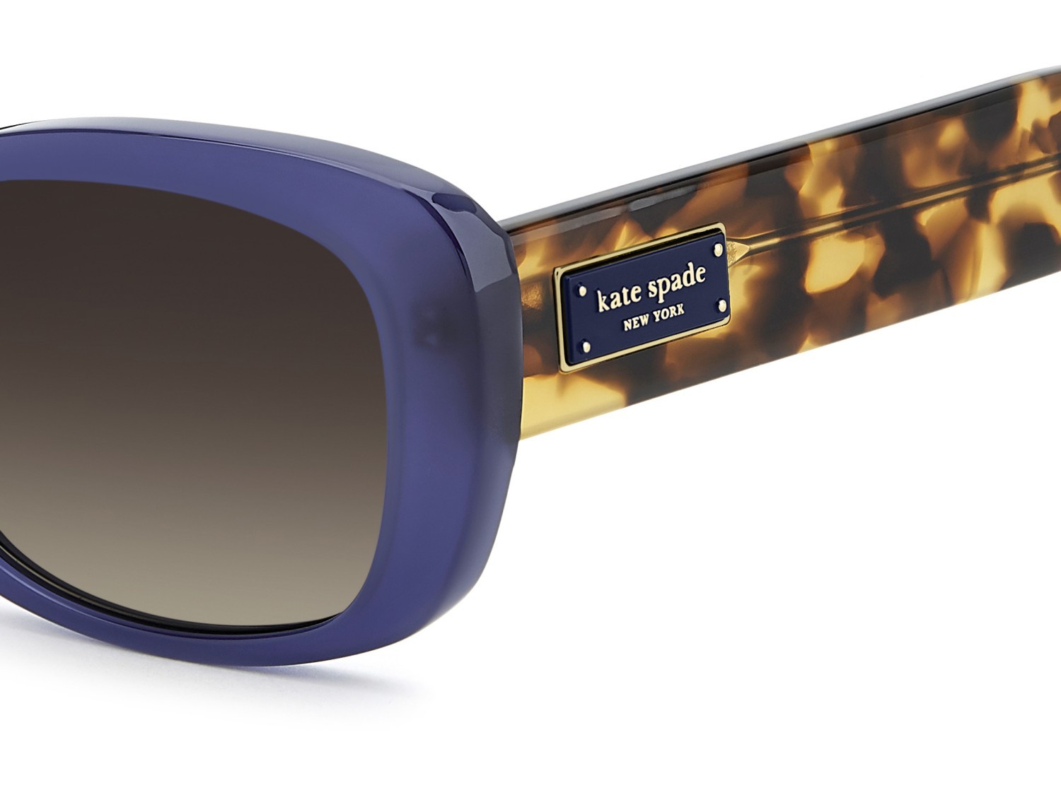Occhiali da sole Kate Spade Ks Beryl 2/G 208907 PJP HA colore blue forma rettangolare lenti brown shaded