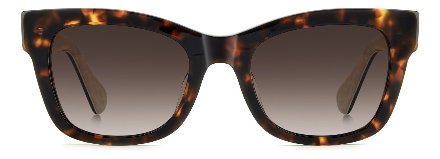 Occhiali da sole Kate Spade Ks Dee 2/G 208909 1NR LA colore havana pattern beige forma quadrato lenti brown shaded polarized