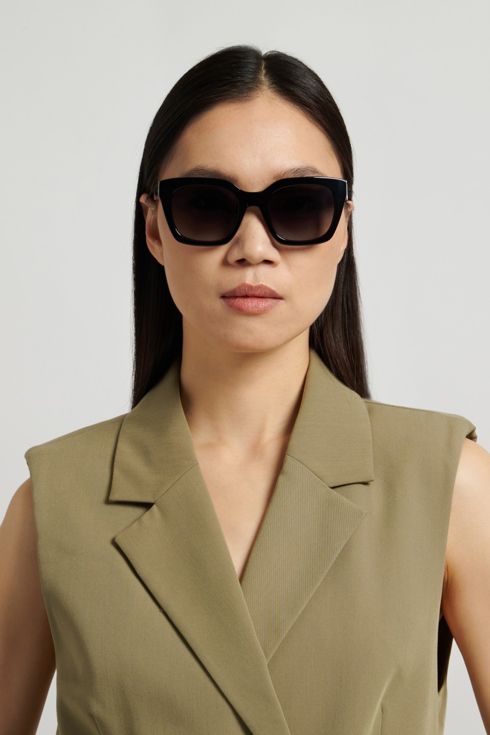 Sonnenbrillen Kate Spade Camryn/F 208915 WR7 9O farbe black havana form quadratisch gläser dark grey shaded