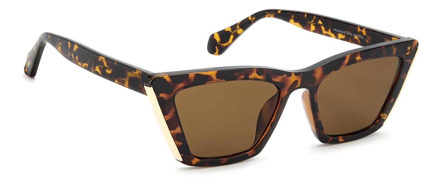 Sunglasses Privé Revaux Pr3000/G 208917 086 70 color havana shape cat eye lenses brown