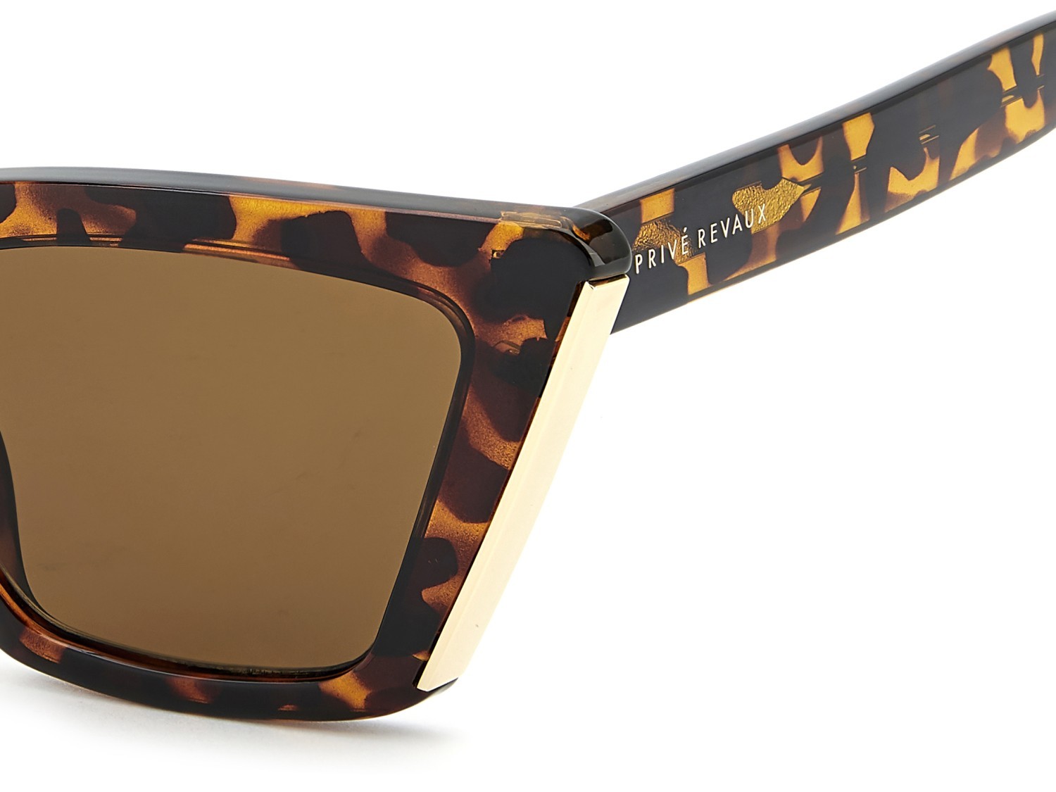 Sunglasses Privé Revaux Pr3000/G 208917 086 70 color havana shape cat eye lenses brown
