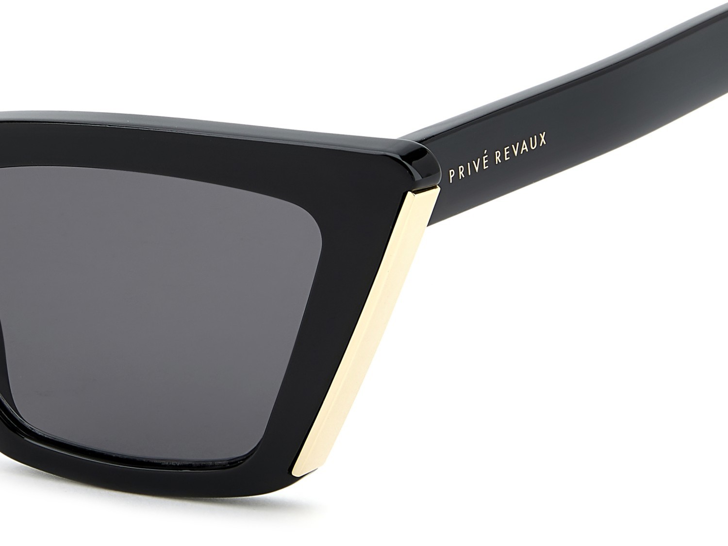 Sunglasses Privé Revaux Pr3000/G 208917 807 IR color black shape cat eye lenses grey