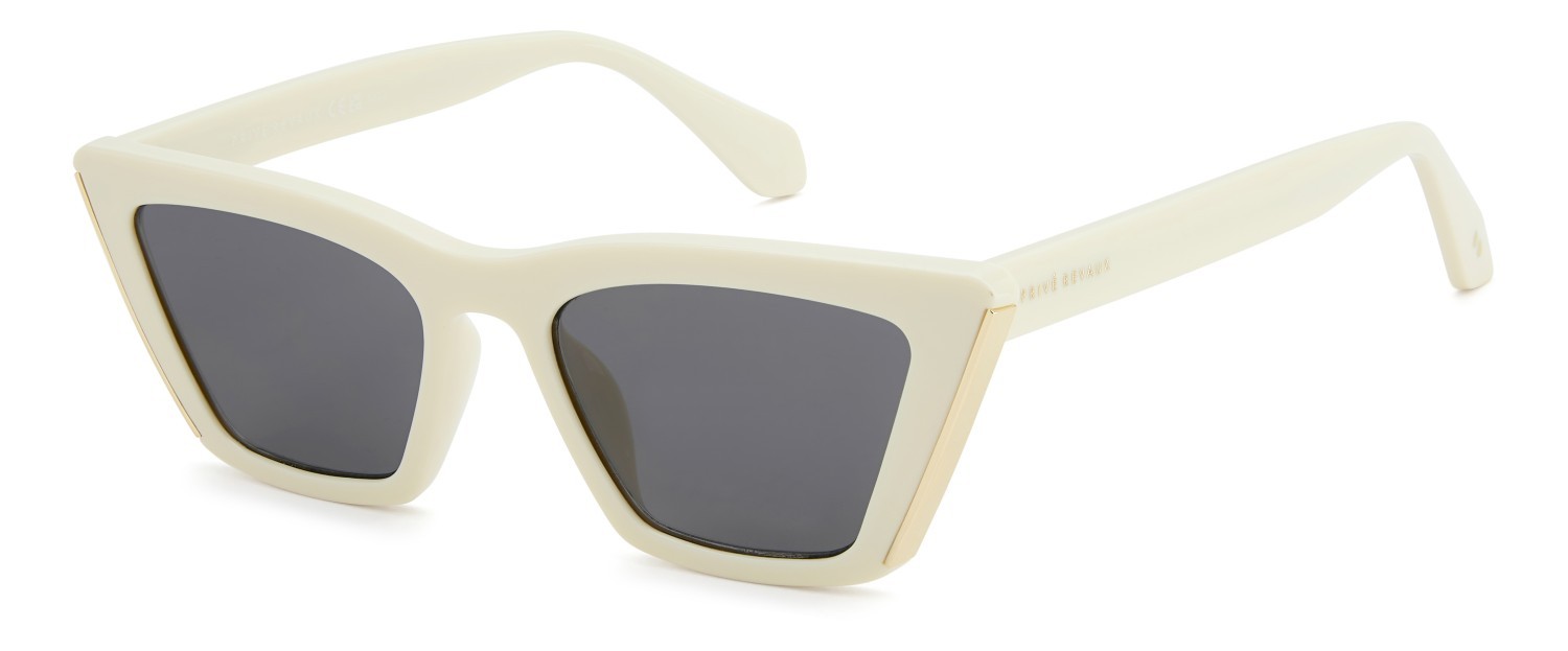 Sunglasses Privé Revaux Pr3000/G 208917 AXJ IR color yellow white shape cat eye lenses grey