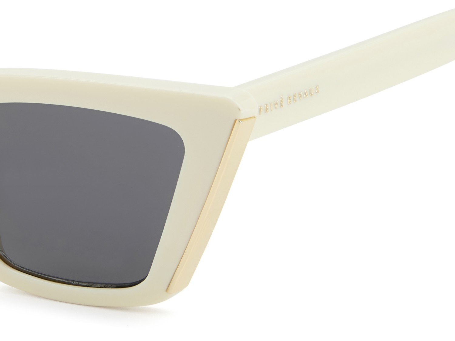 Sunglasses Privé Revaux Pr3000/G 208917 AXJ IR color yellow white shape cat eye lenses grey