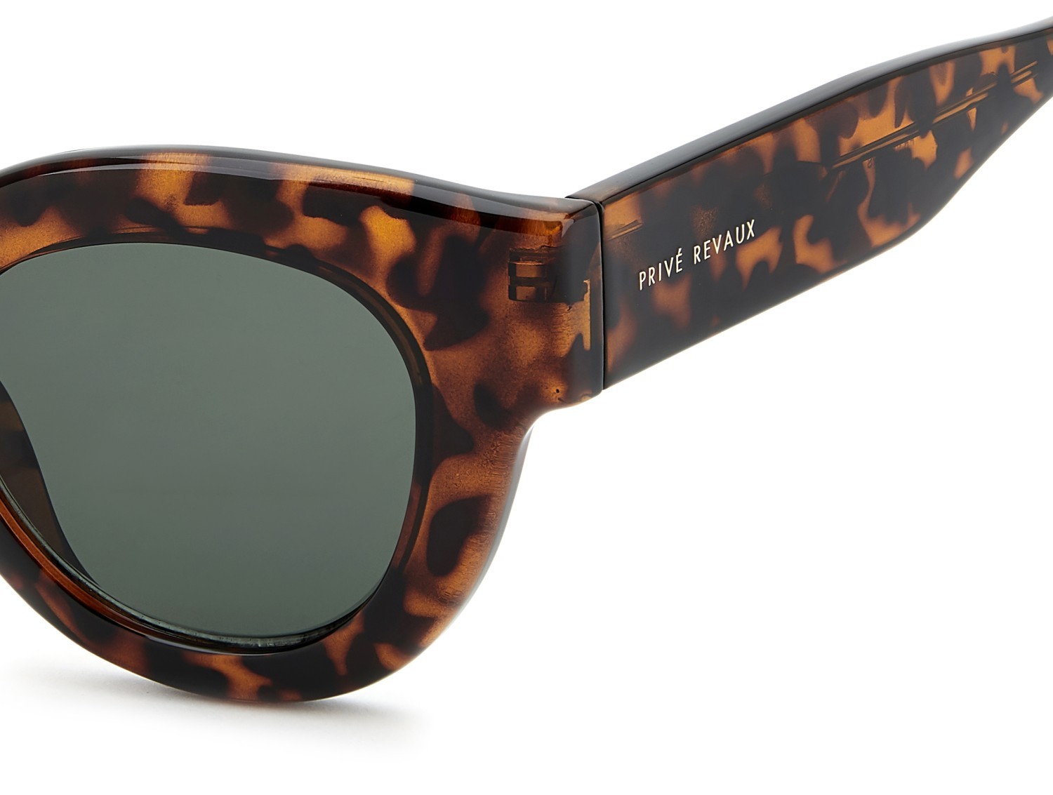 Sunglasses Privé Revaux Pr3002/G 208918 086 QT color havana shape pantos lenses green