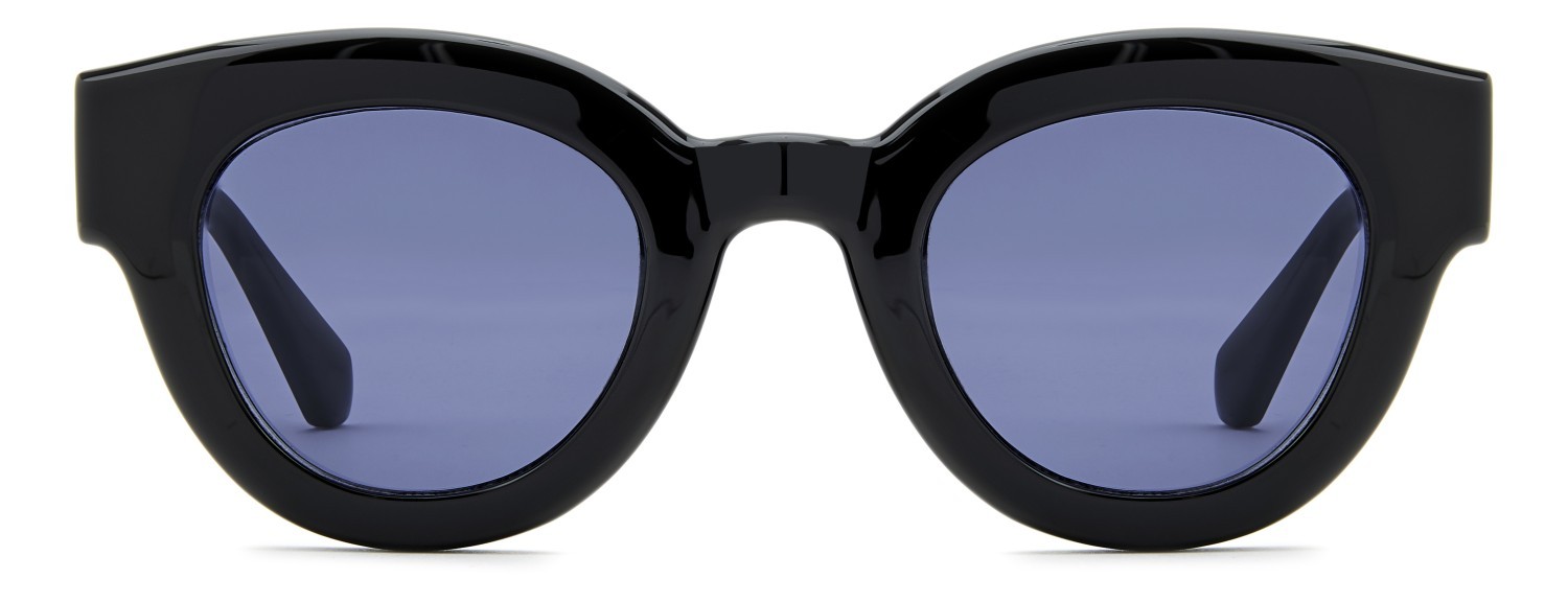 Sunglasses Privé Revaux Pr3002/G 208918 807 KU color black shape pantos lenses blue