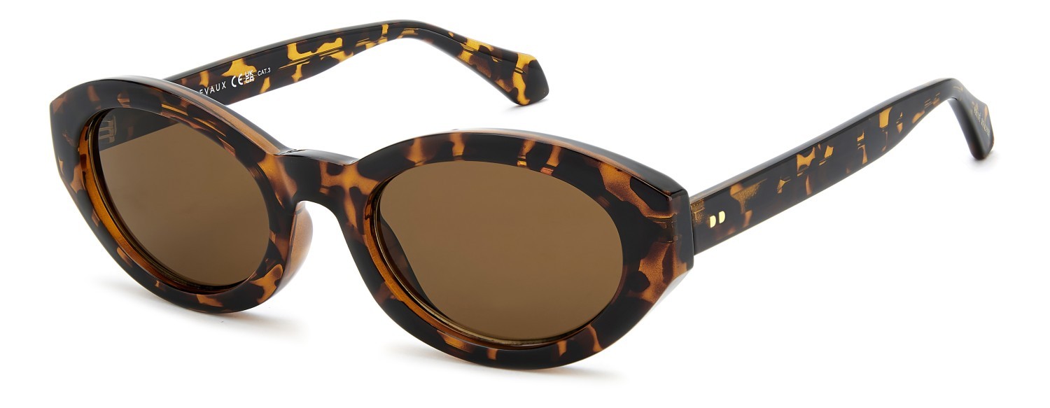 Sunglasses Privé Revaux Pr3004/G 208919 086 70 color havana shape oval lenses brown