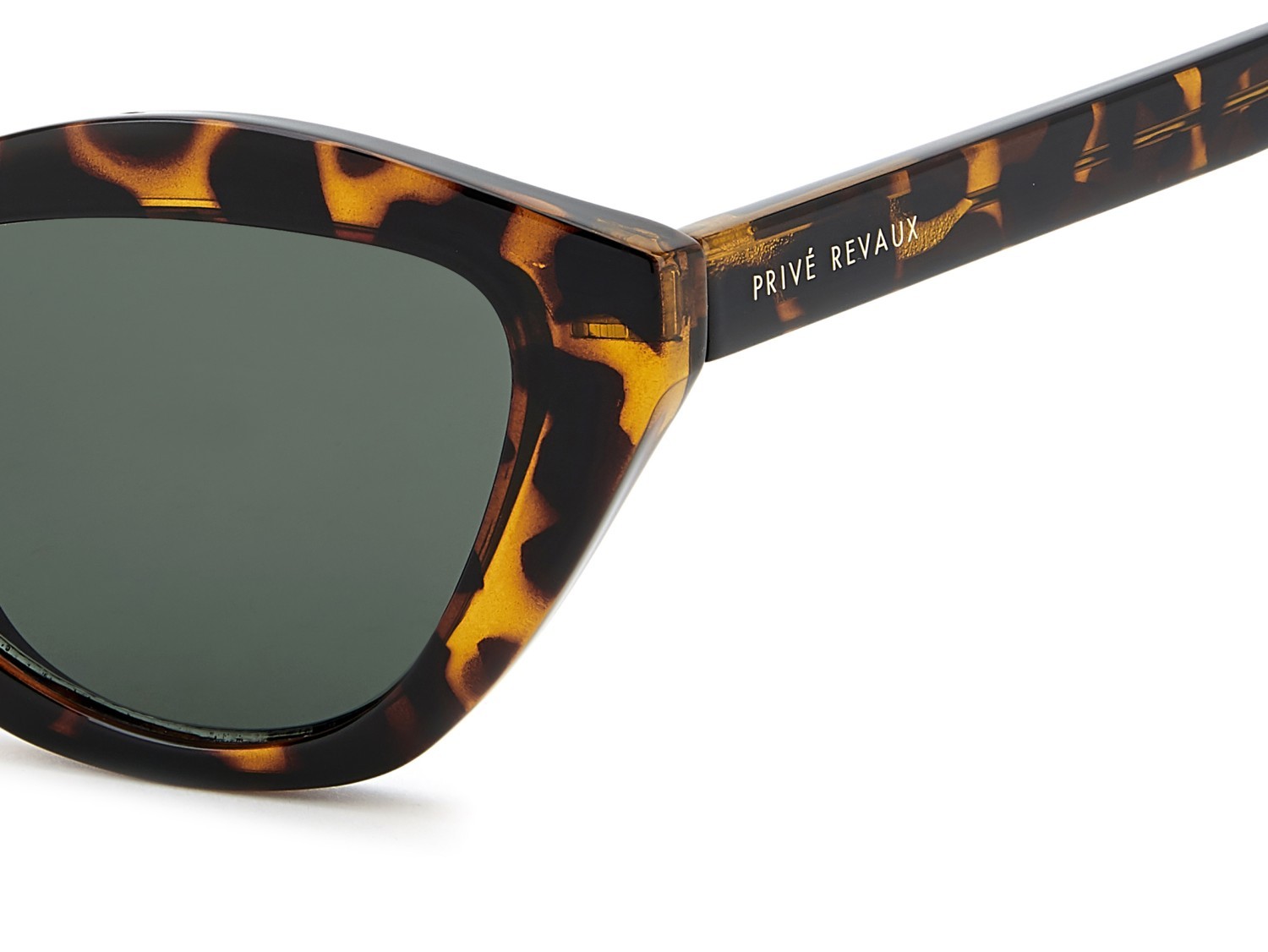 Sunglasses Privé Revaux Pr3003/G 208920 086 QT color havana shape cat eye lenses green