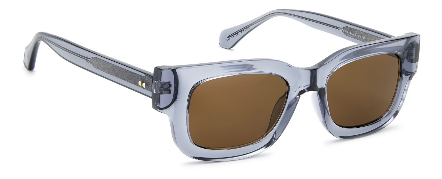 Sunglasses Privé Revaux Pr3006/G 208922 63M 70 color crystal grey shape rectangle lenses brown