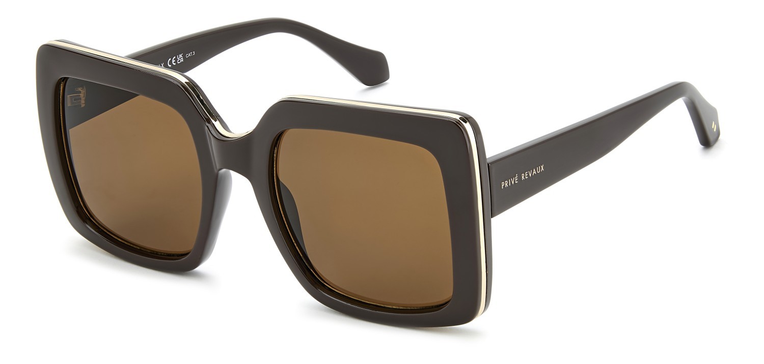 Sunglasses Privé Revaux Pr3001/G 208924 09Q 70 color brown shape square lenses brown