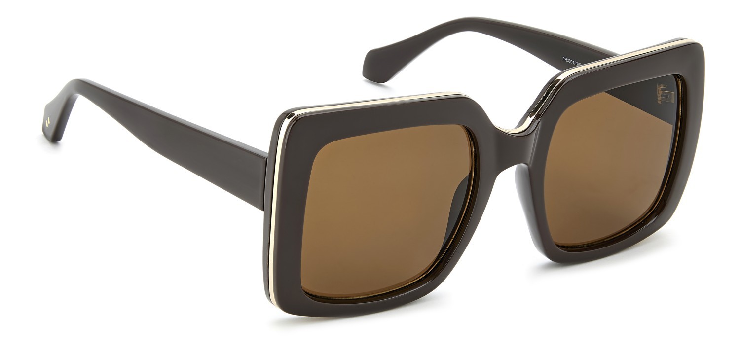 Sunglasses Privé Revaux Pr3001/G 208924 09Q 70 color brown shape square lenses brown