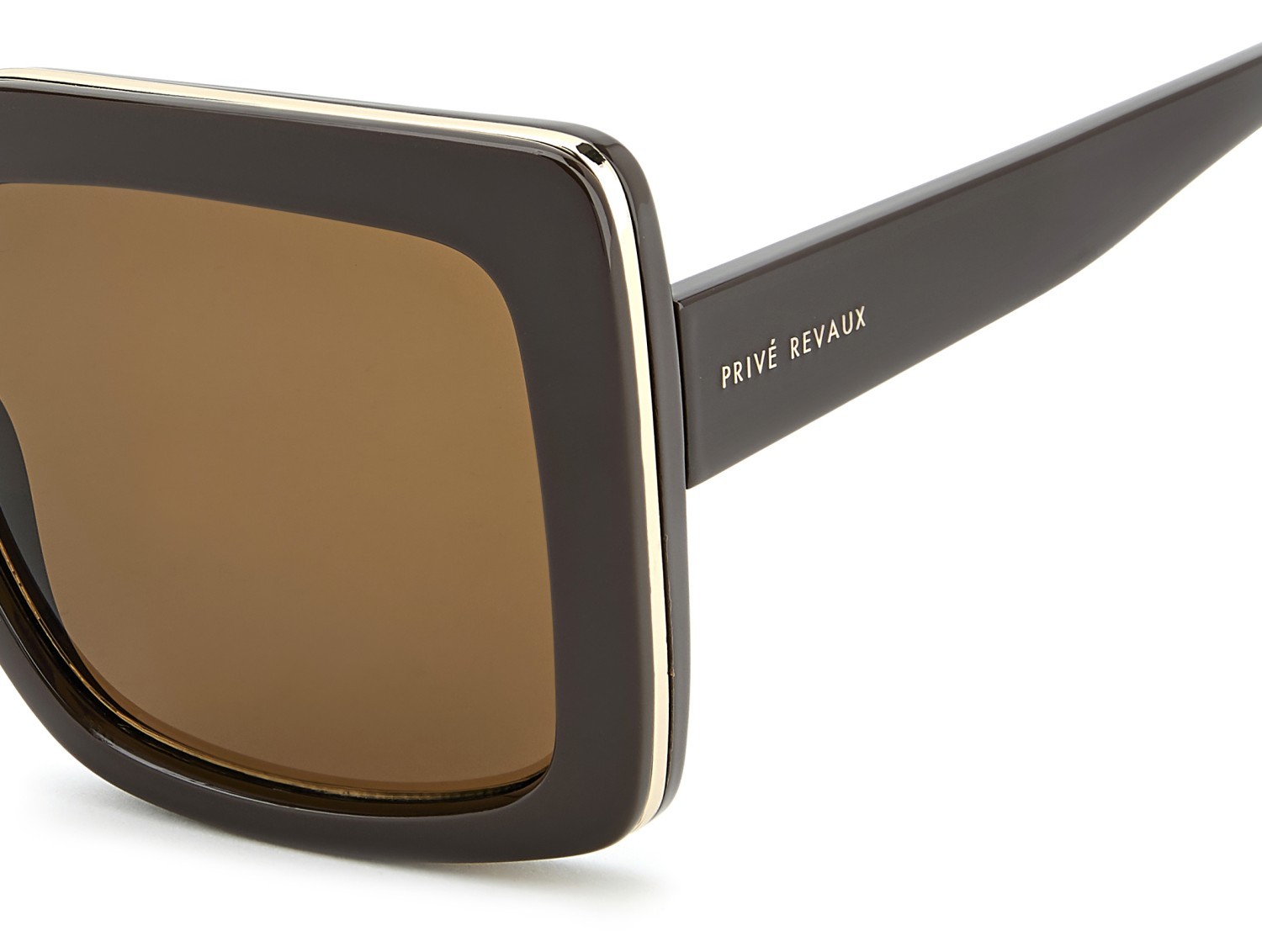 Sunglasses Privé Revaux Pr3001/G 208924 09Q 70 color brown shape square lenses brown