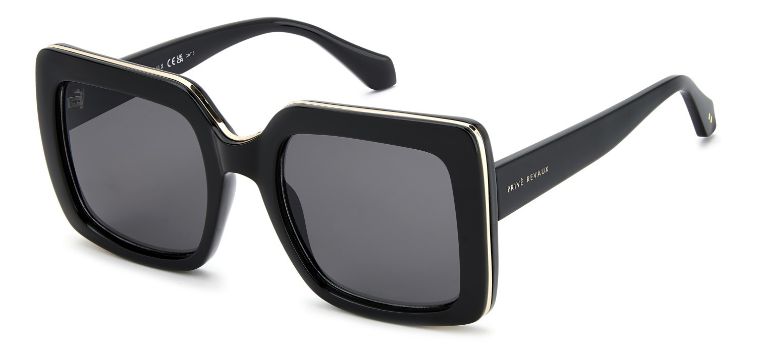 Sunglasses Privé Revaux Pr3001/G 208924 807 IR color black shape square lenses grey