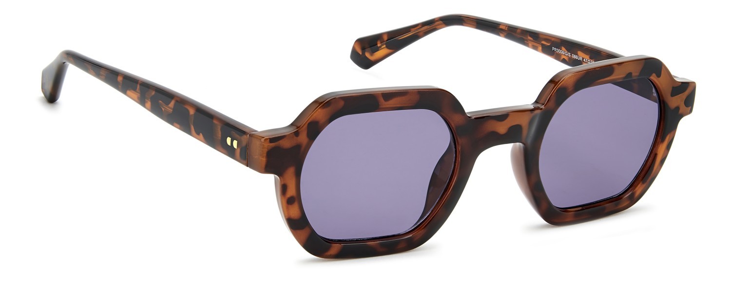 Sunglasses Privé Revaux Pr3008/G 208927 086 UR color havana shape square lenses violet