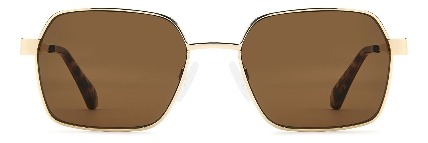 Sunglasses Privé Revaux Pr3010/G 208930 01Q 70 color gold brown shape rectangle lenses brown