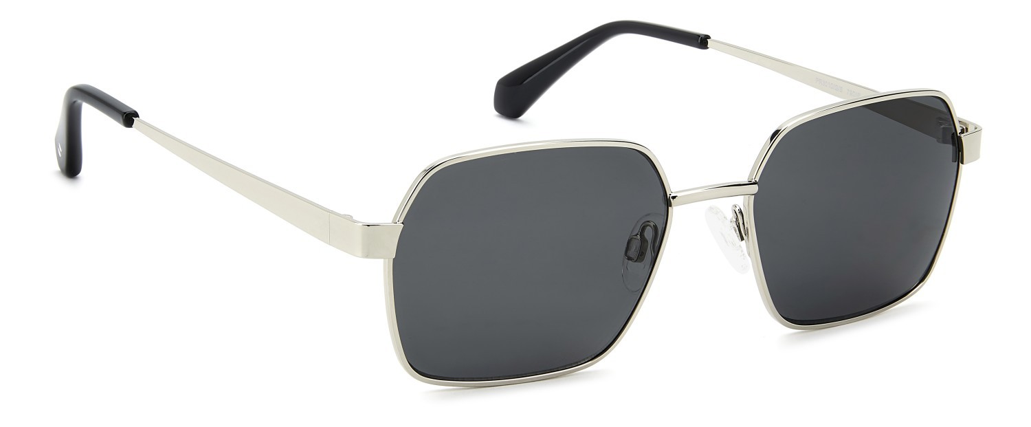 Sunglasses Privé Revaux Pr3010/G 208930 79D IR color silver black shape rectangle lenses grey