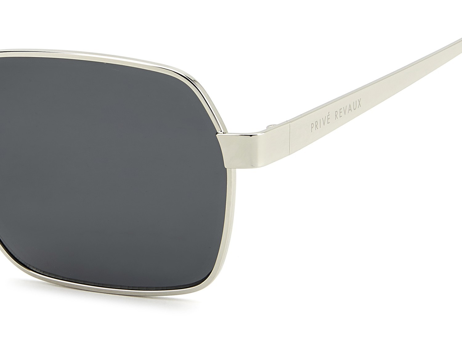 Sunglasses Privé Revaux Pr3010/G 208930 79D IR color silver black shape rectangle lenses grey