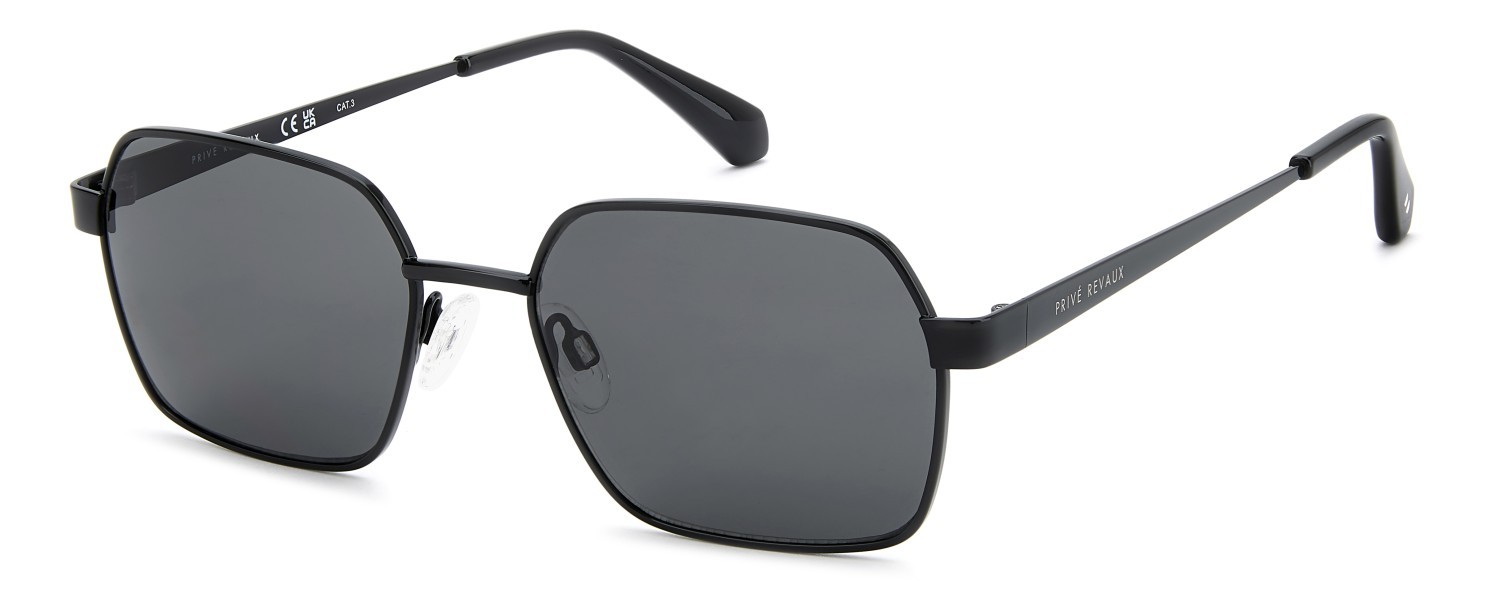 Sunglasses Privé Revaux Pr3010/G 208930 807 IR color black shape rectangle lenses grey