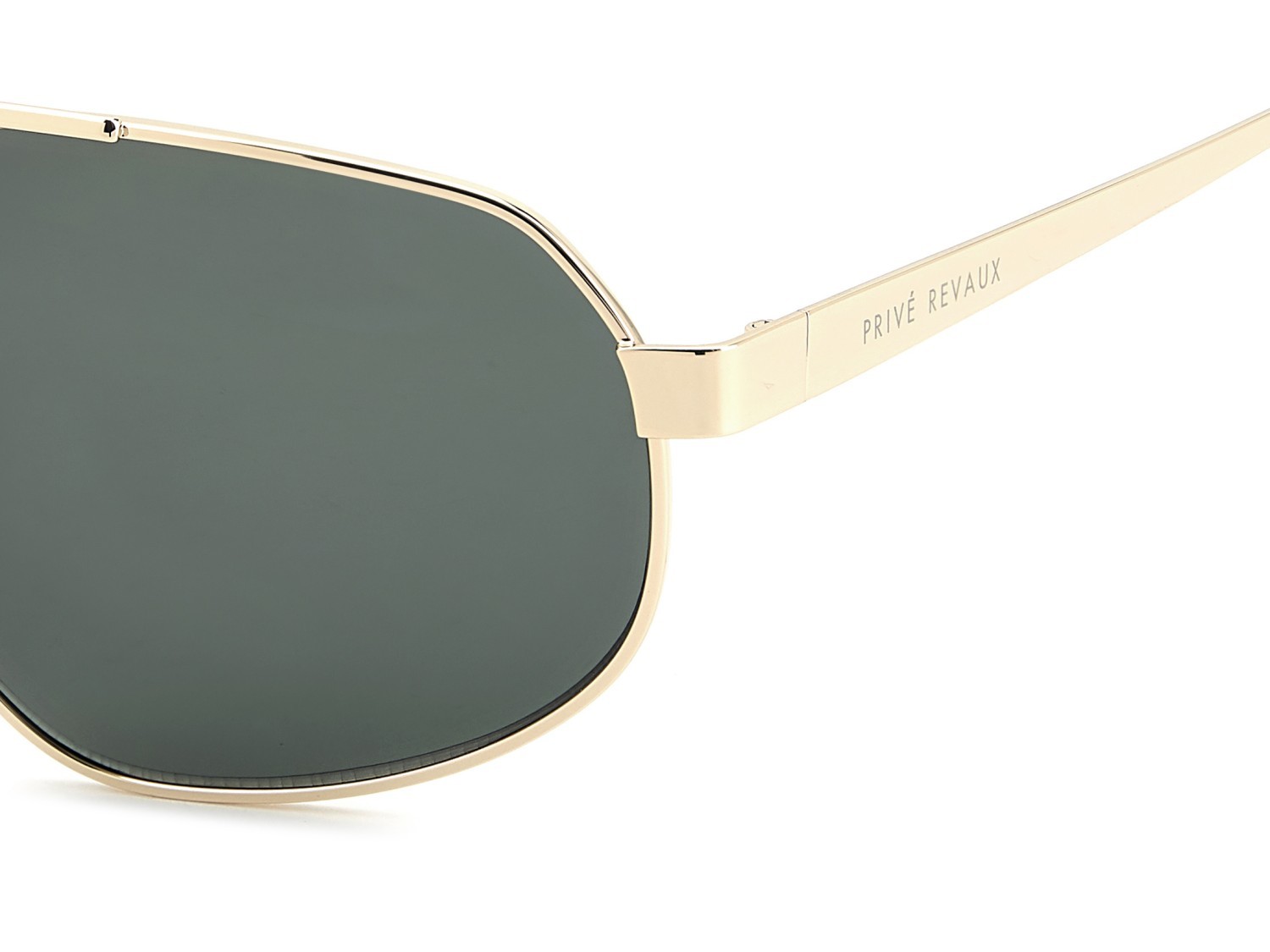 Occhiali da sole Privé Revaux Pr3012/G 208933 PEF QT colore gold green forma rettangolare lenti green