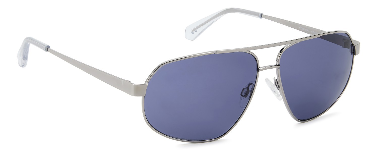 Sunglasses Privé Revaux Pr3012/G 208933 SCB KU color silver blue shape rectangle lenses blue