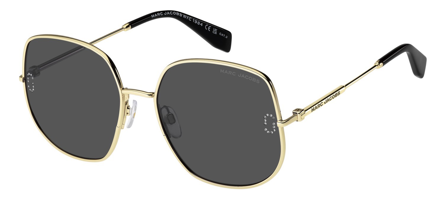 Sunglasses Marc Jacobs 916/N 208937 J5G IR color gold shape square lenses grey