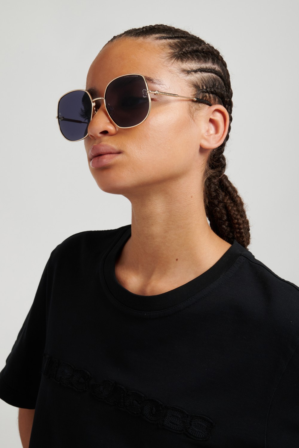Sunglasses Marc Jacobs 916/N 208937 J5G IR color gold shape square lenses grey