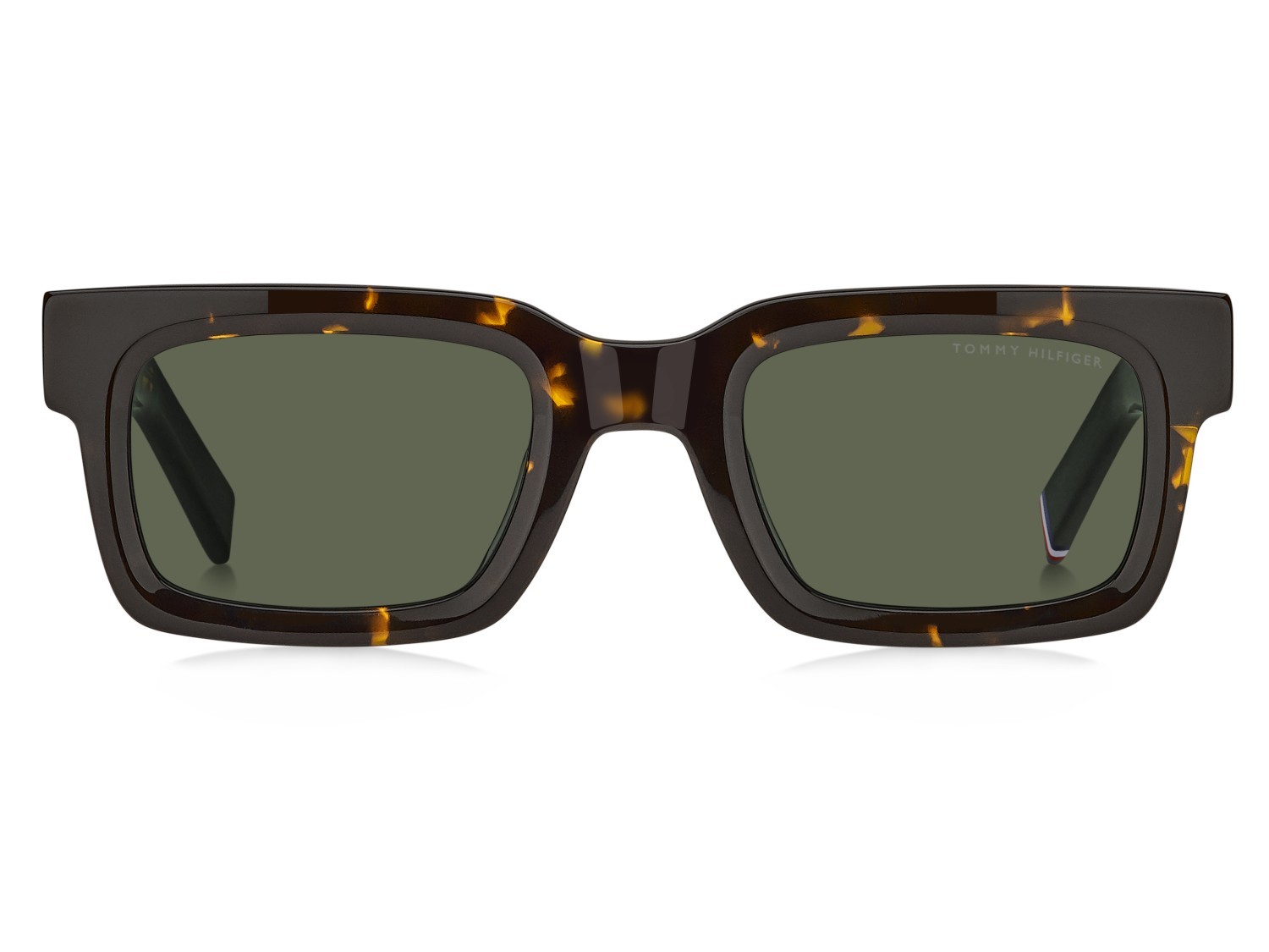 Sunglasses Tommy Hilfiger Th 2368/S 208938 086 QT color havana shape rectangle lenses green