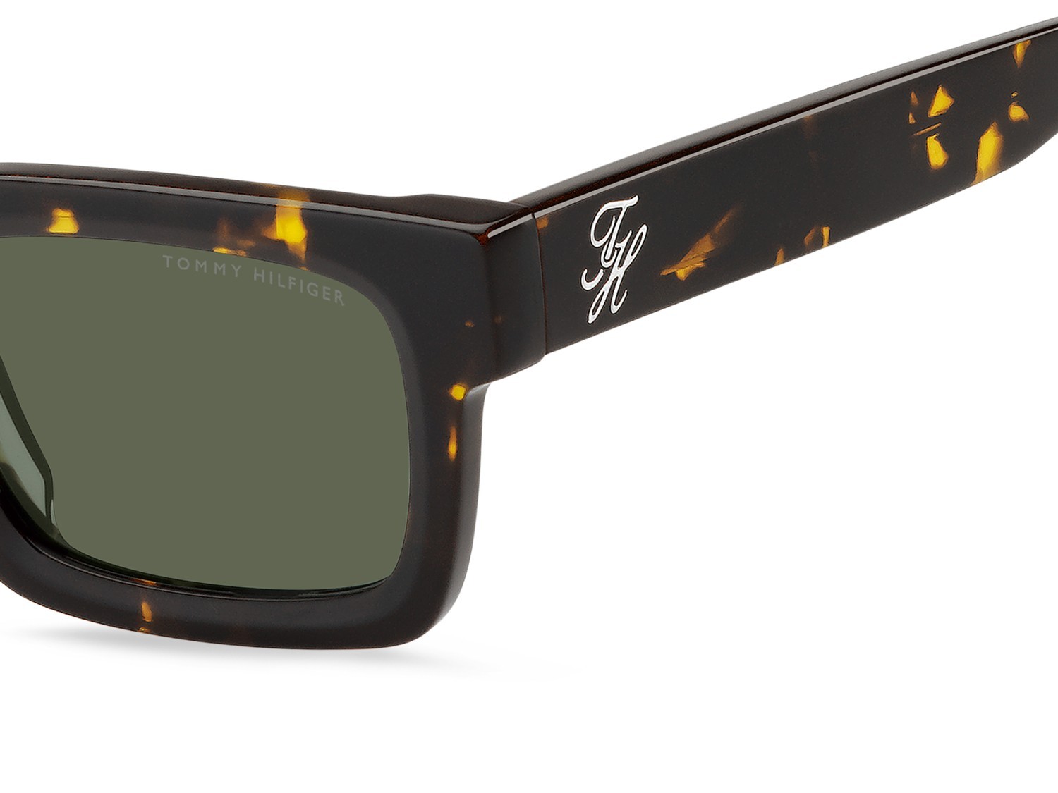 Sunglasses Tommy Hilfiger Th 2368/S 208938 086 QT color havana shape rectangle lenses green