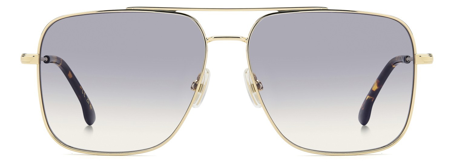Sunglasses Victoria Beckham Vb 1007/S 209006 J5G VM color gold shape navigator lenses blue shaded blue filter antireflex