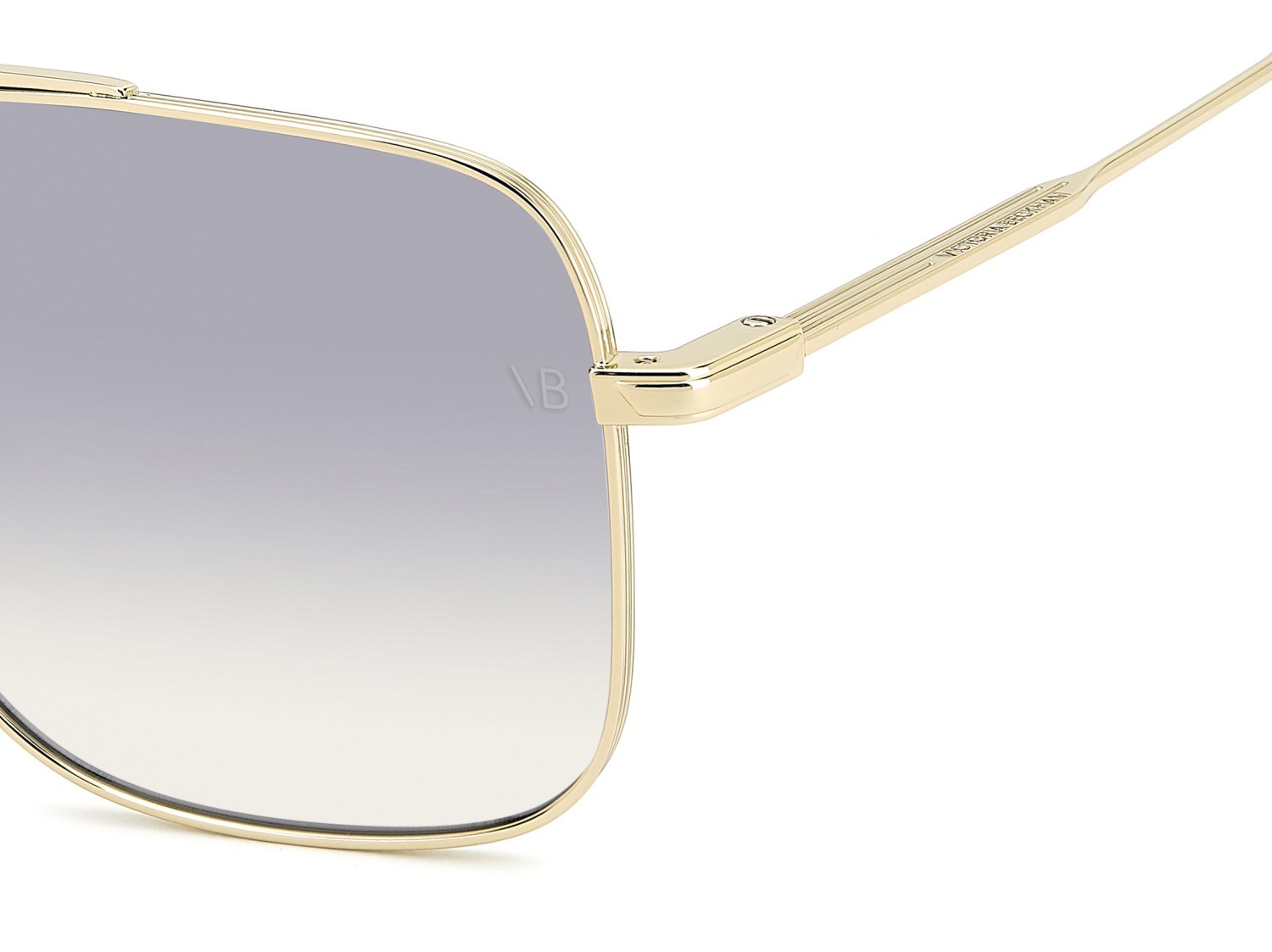 Sunglasses Victoria Beckham Vb 1007/S 209006 J5G VM color gold shape navigator lenses blue shaded blue filter antireflex
