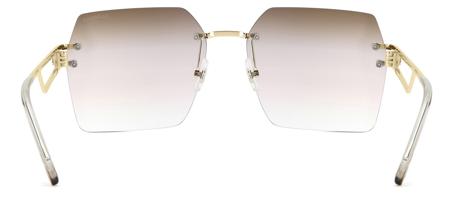 Sonnenbrillen Carrera Ca 3102/S 209041 84E M4 farbe gold beige form rechteckig gläser brown shaded blue absorber