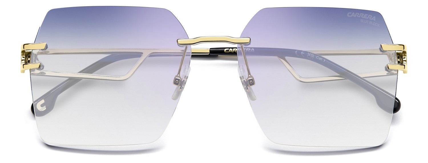 Sonnenbrillen Carrera Ca 3102/S 209041 J5G K6 farbe gold form rechteckig gläser blushaded bluabsorber