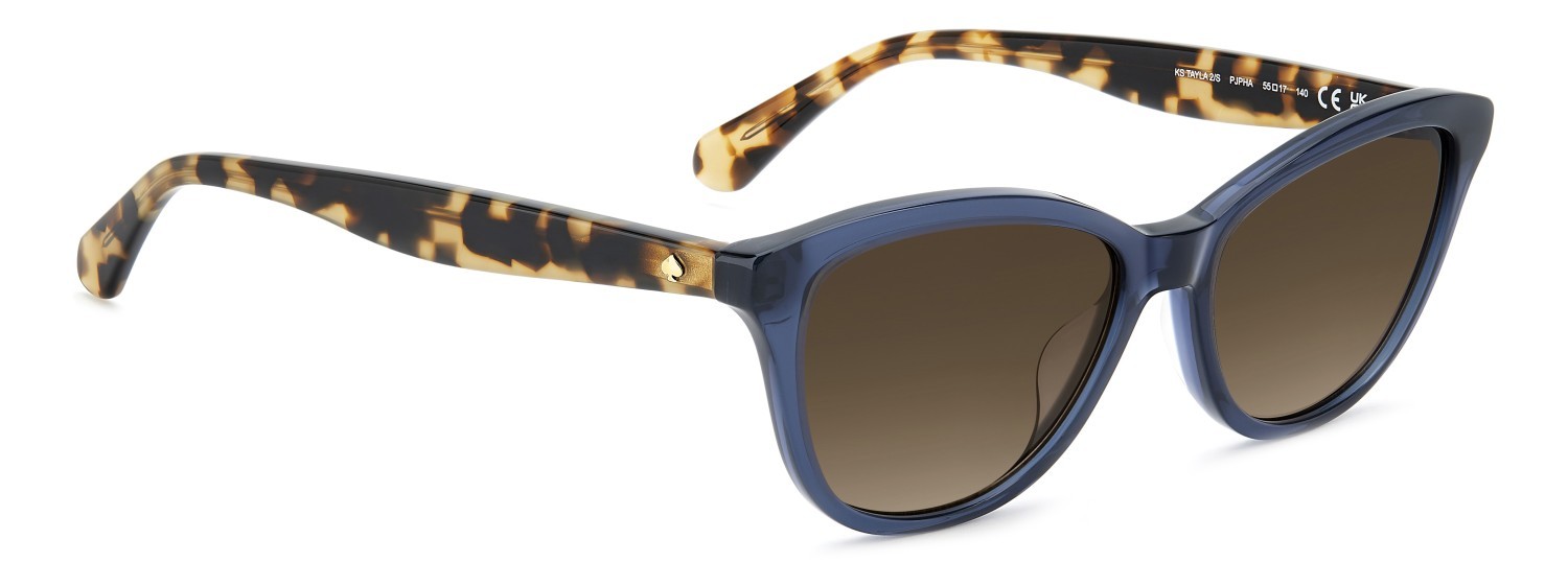 Sonnenbrillen Kate Spade Ks Tayla 2/S 209320 PJP HA farbe blue form rechteckig gläser brown shaded