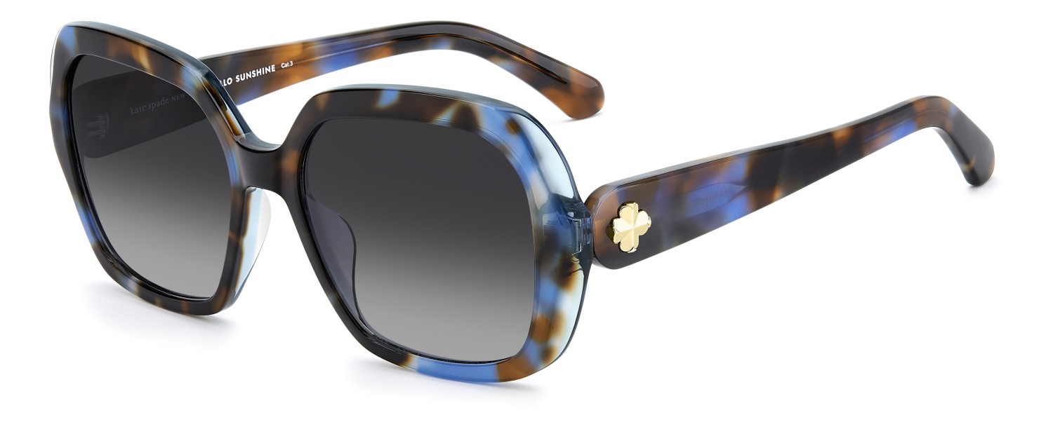 Sunglasses Kate Spade Ks Norina 2/G 209321 JBW 9O color blue havana shape square lenses grey shaded