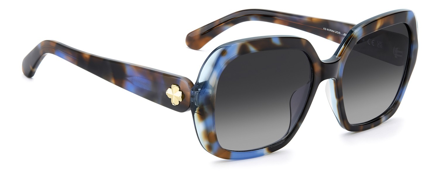 Sunglasses Kate Spade Ks Norina 2/G 209321 JBW 9O color blue havana shape square lenses grey shaded