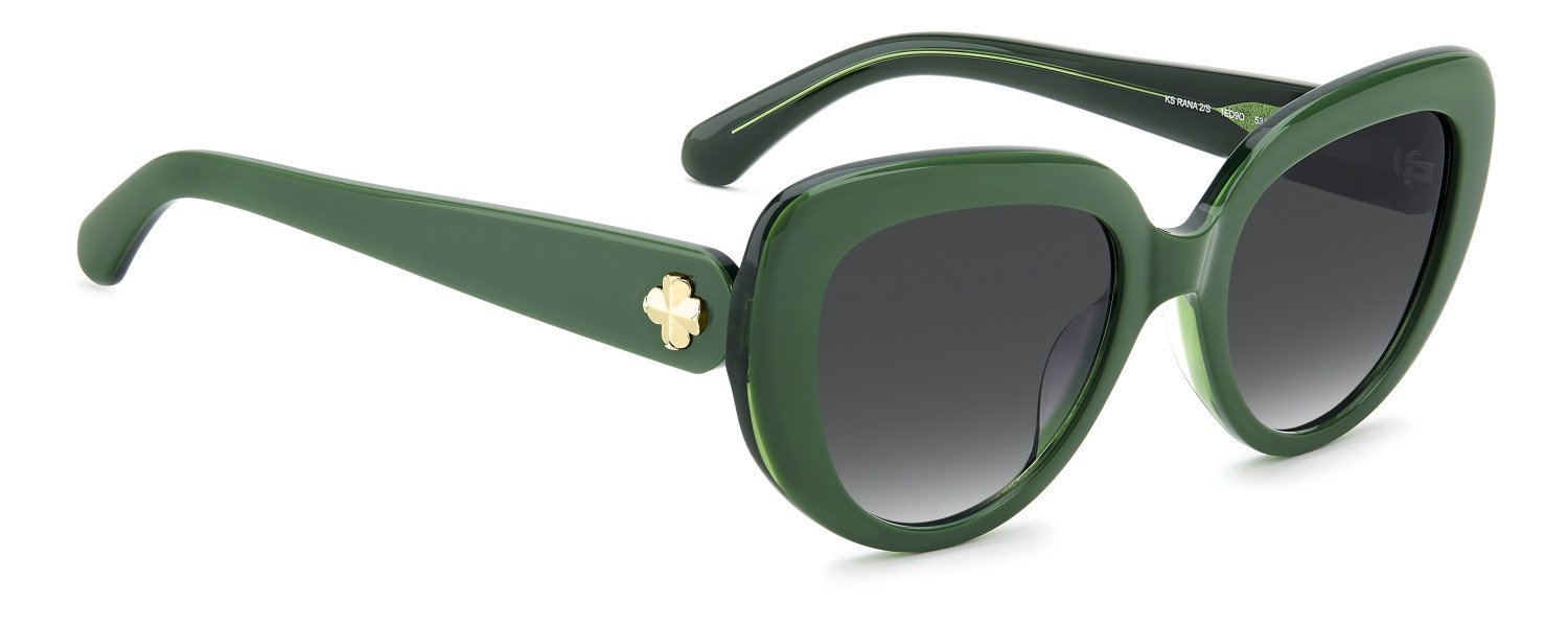 Occhiali da sole Kate Spade Ks Rana 2/S 209322 1ED 9O colore green forma rettangolare lenti grey shaded