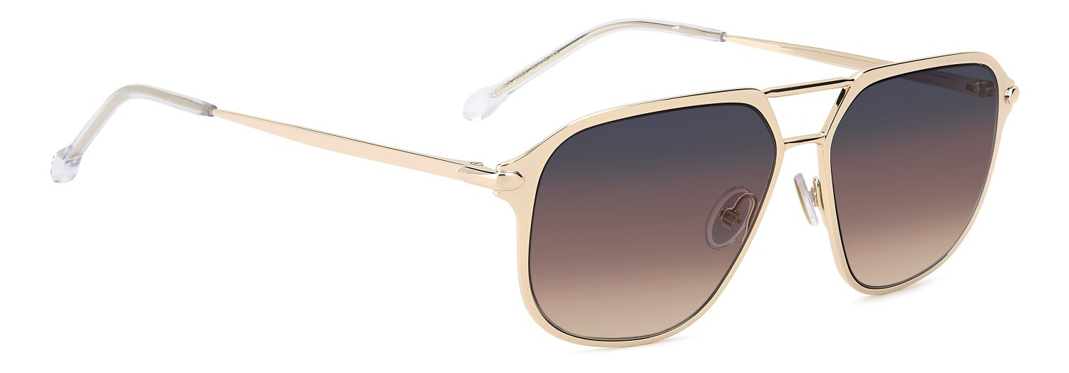 Sunglasses Isabel Marant Im 0268/S 209671 000 FF color rose gold shape aviator lenses grey fuchsia