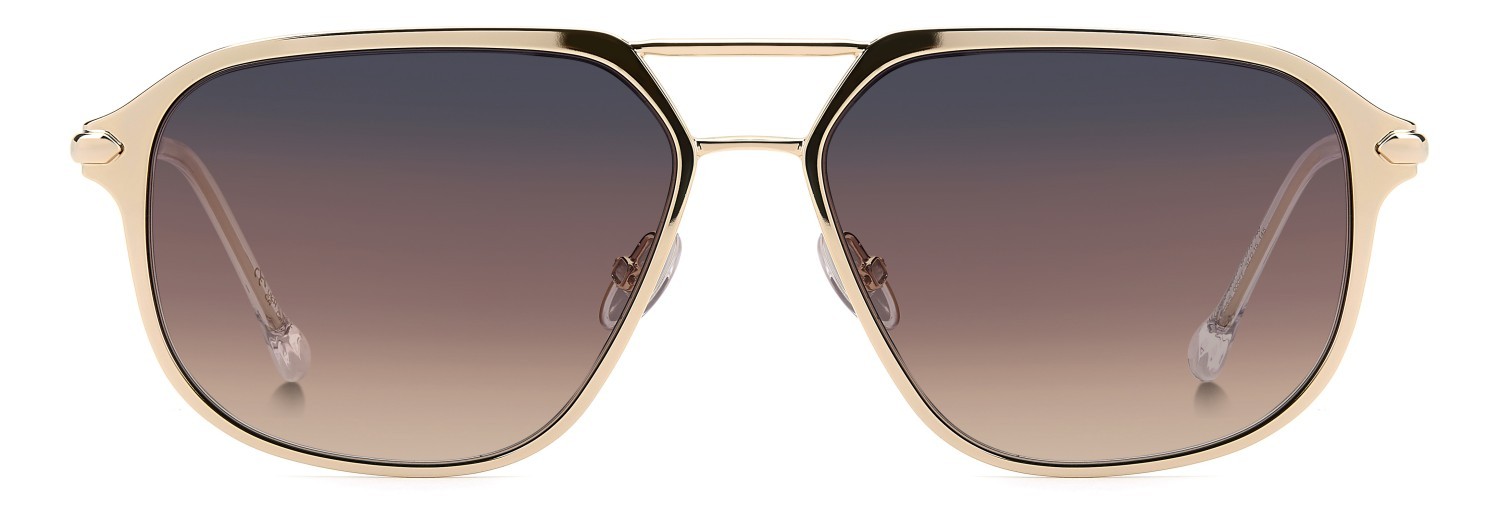 Sunglasses Isabel Marant Im 0268/S 209671 000 FF color rose gold shape aviator lenses grey fuchsia