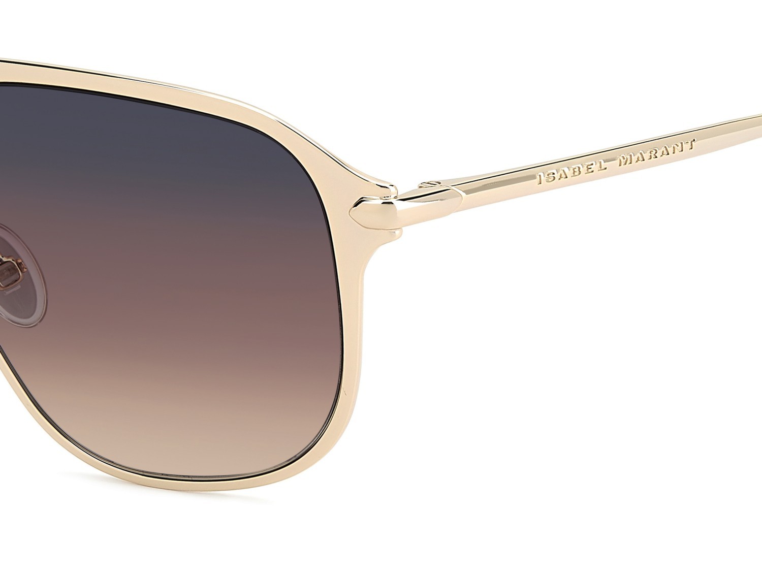 Sunglasses Isabel Marant Im 0268/S 209671 000 FF color rose gold shape aviator lenses grey fuchsia