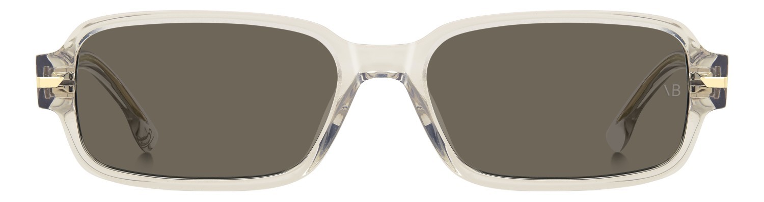 Sunglasses Victoria Beckham Vb 1012/S 209699 2T3 IR color crystal beige shape rectangle lenses grey