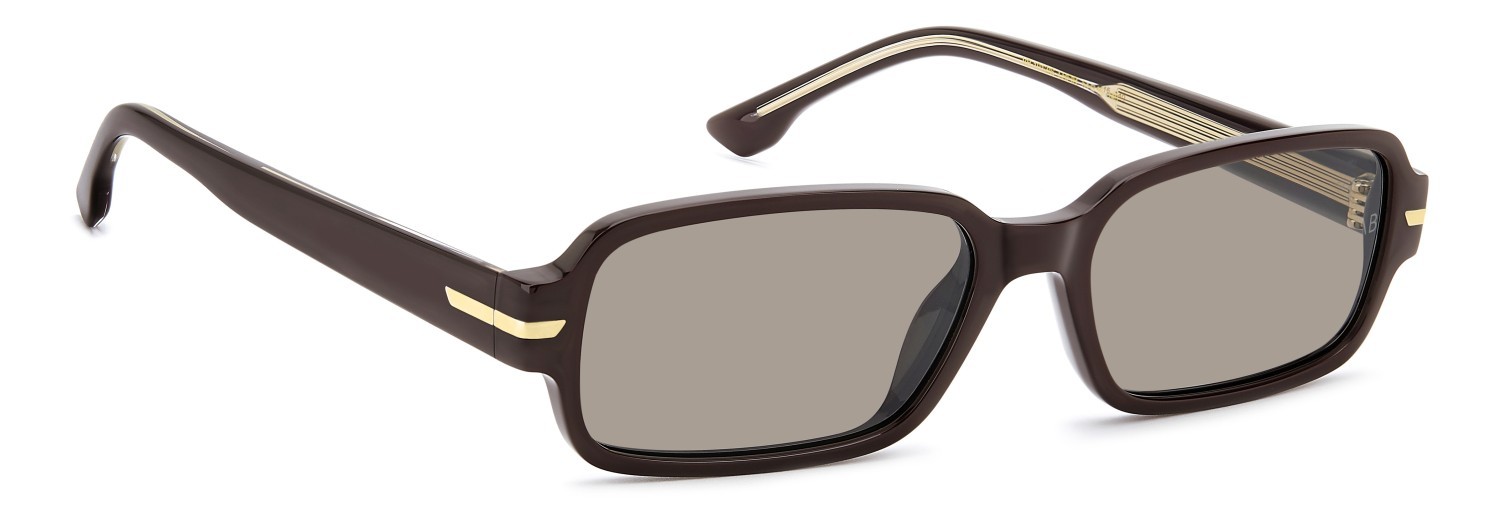Occhiali da sole Victoria Beckham Vb 1012/S 209699 LHF IR colore burgundy forma rettangolare lenti grey
