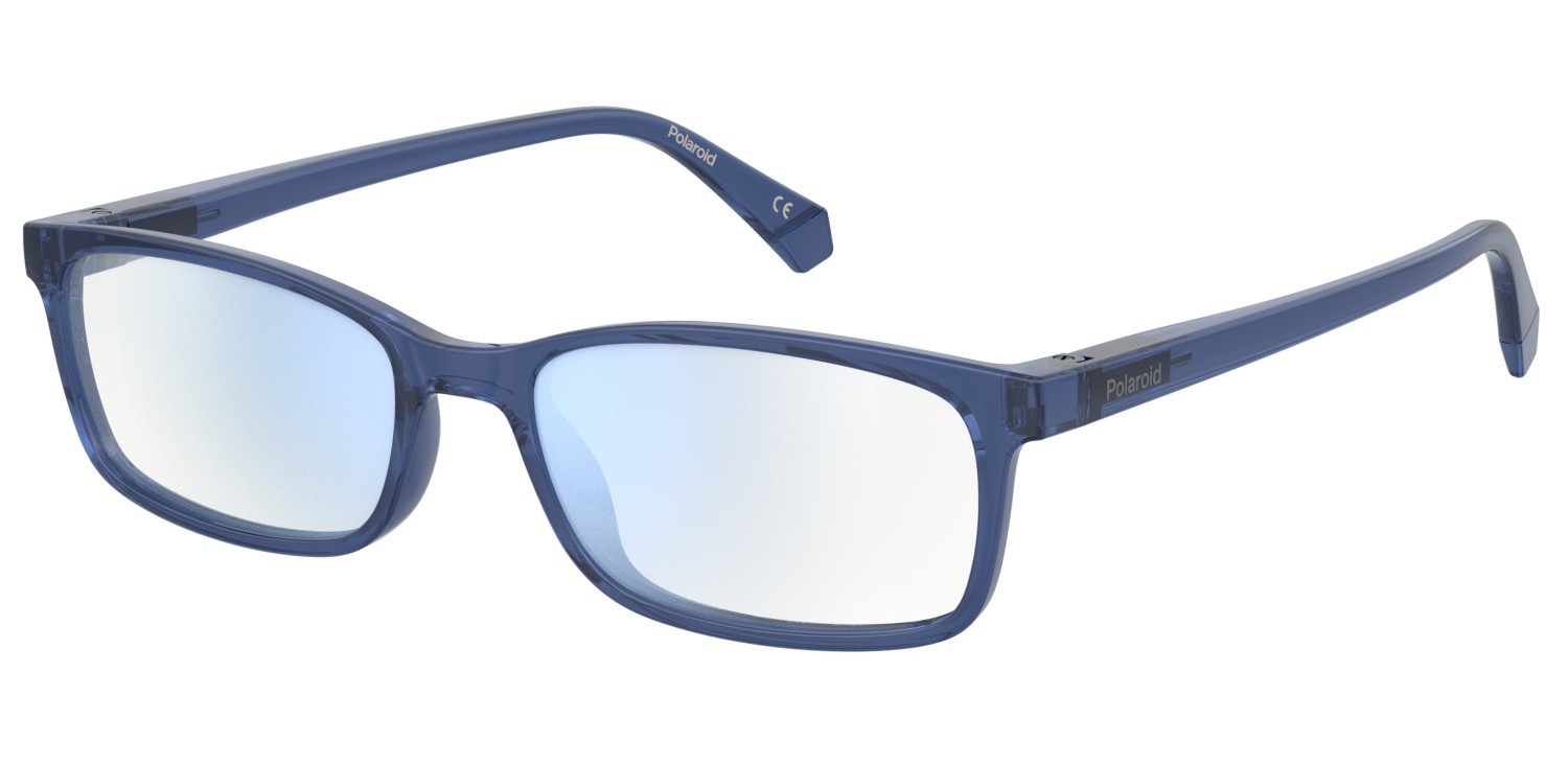 Lesebrille Polaroid Pld 0035/R 310302 KAY farbe shaded dark blue texture grey trans form rechteckig gläser blue absorber