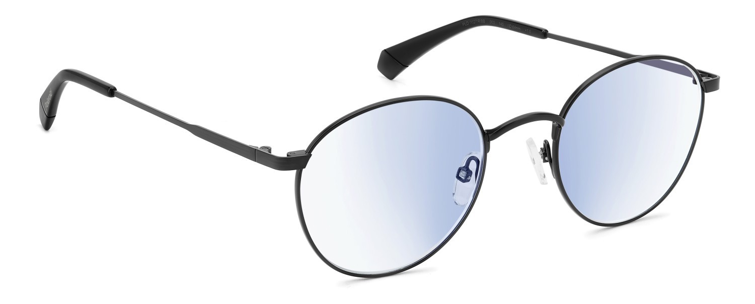 Reading glasses Polaroid Pld 0027/R 310316 003 color matte black shape pantos lenses blue absorber