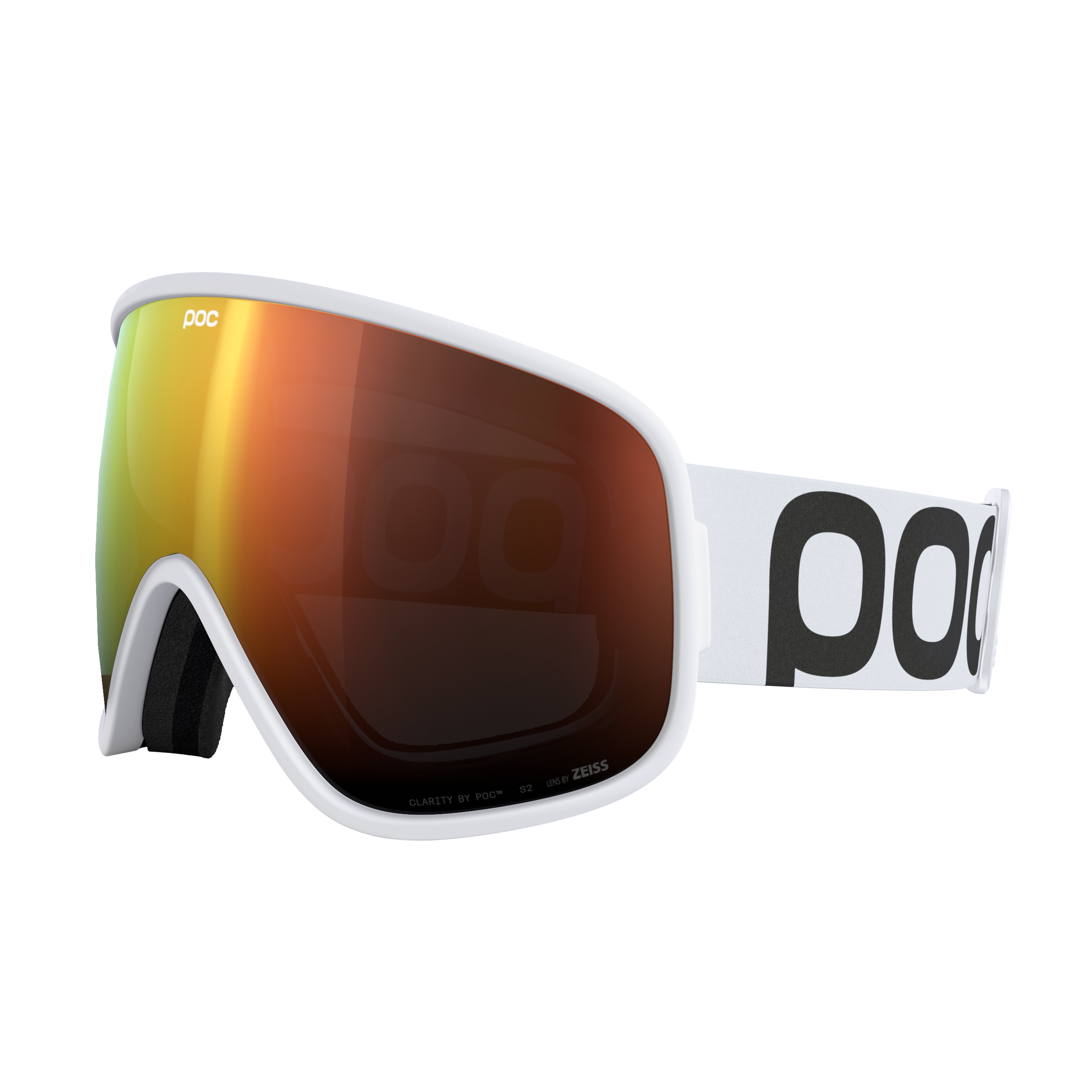 Skibrillen und Snowboard masken Poc Vitrea 40830 8703 farbe hydrogen white/partly sunny orange 
