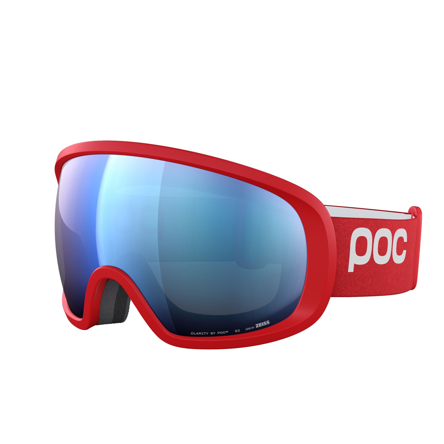 Ski and snowboard goggles Poc Fovea 40840 8707 color prismane red lenses partly sunny blue
