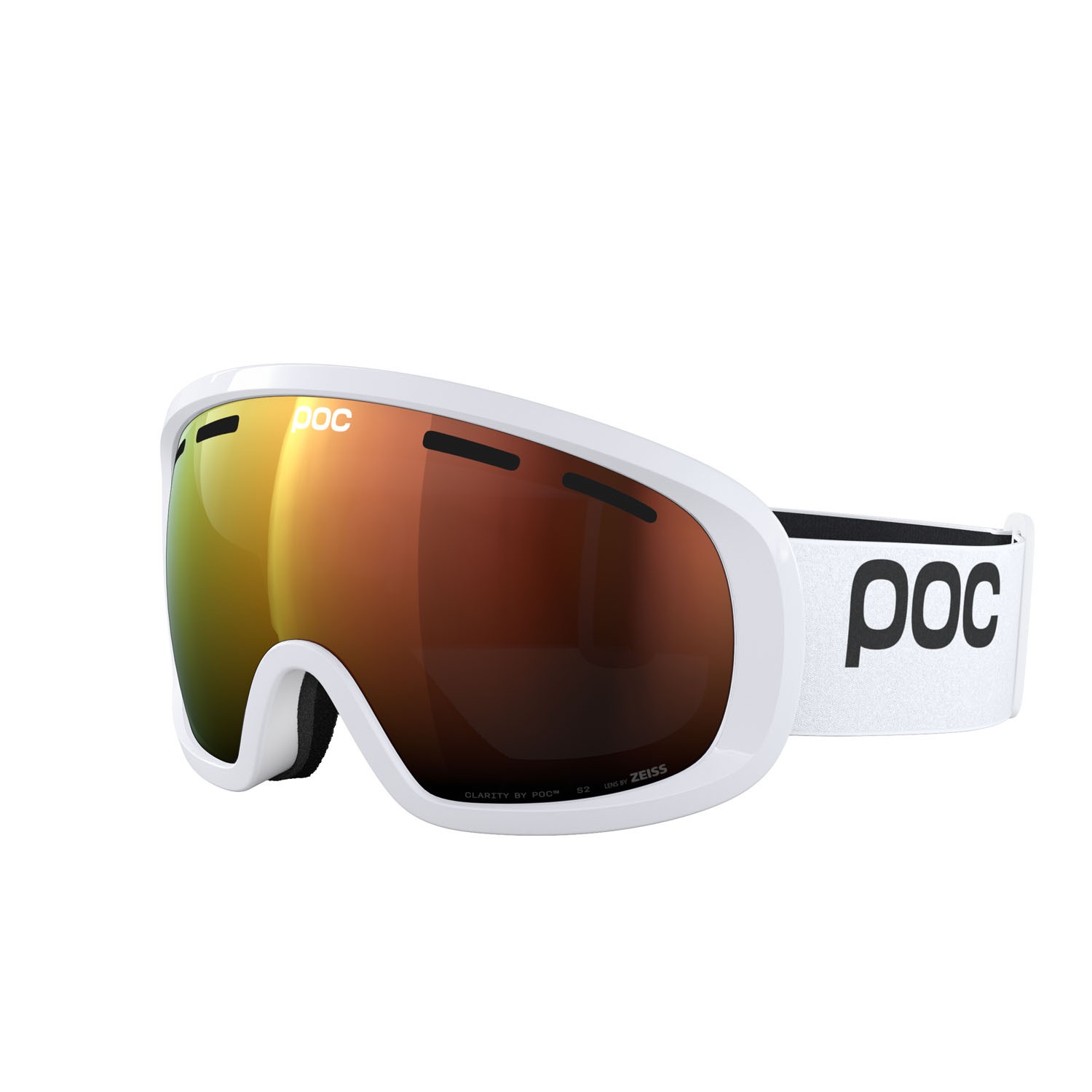Ski and snowboard goggles Poc Fovea Mid 40842 8703 color hydrogen white lenses partly sunny orange