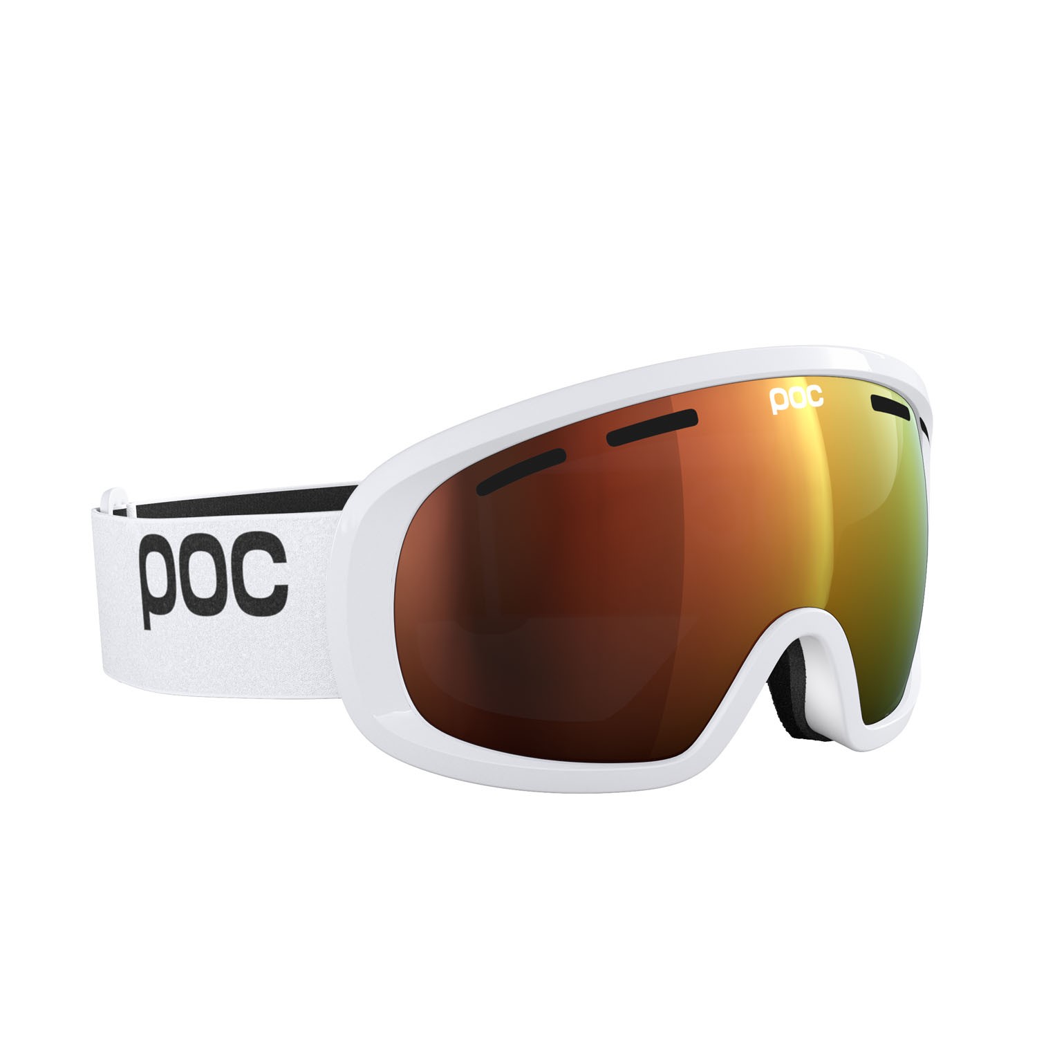 Ski and snowboard goggles Poc Fovea Mid 40842 8703 color hydrogen white lenses partly sunny orange
