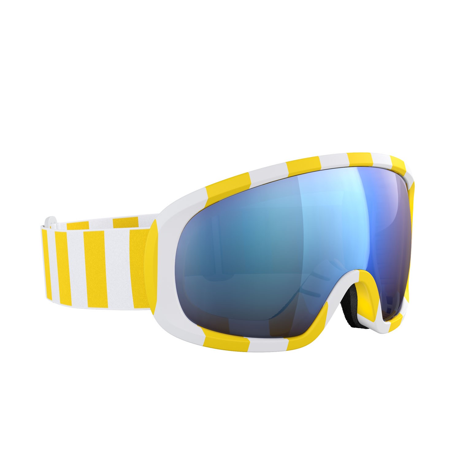 Ski and snowboard goggles Poc Fovea Mid 40842 9643 color jaune/blanc/partly sunny blue 