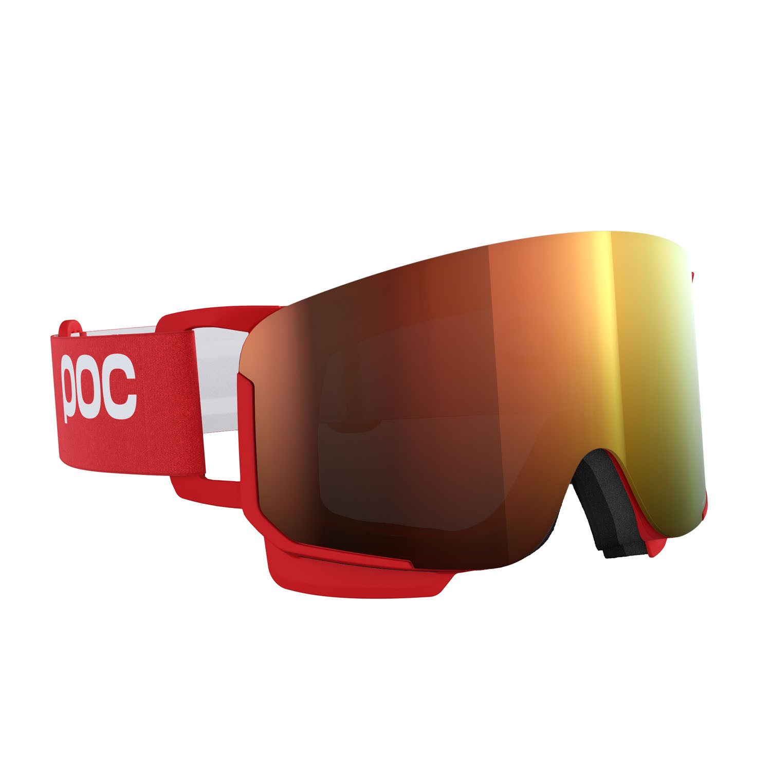 Ski and snowboard goggles Poc Nexal 40850 9620 color prismane red lenses partly sunny orange