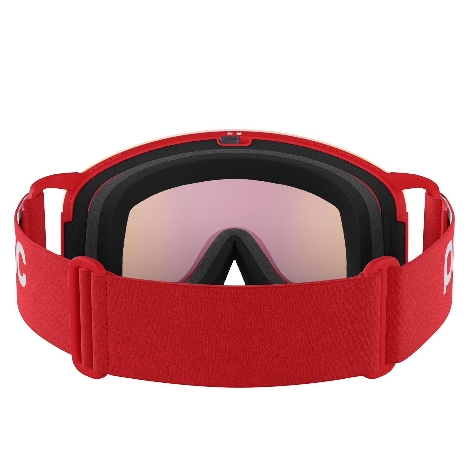 Ski and snowboard goggles Poc Nexal 40850 9620 color prismane red lenses partly sunny orange